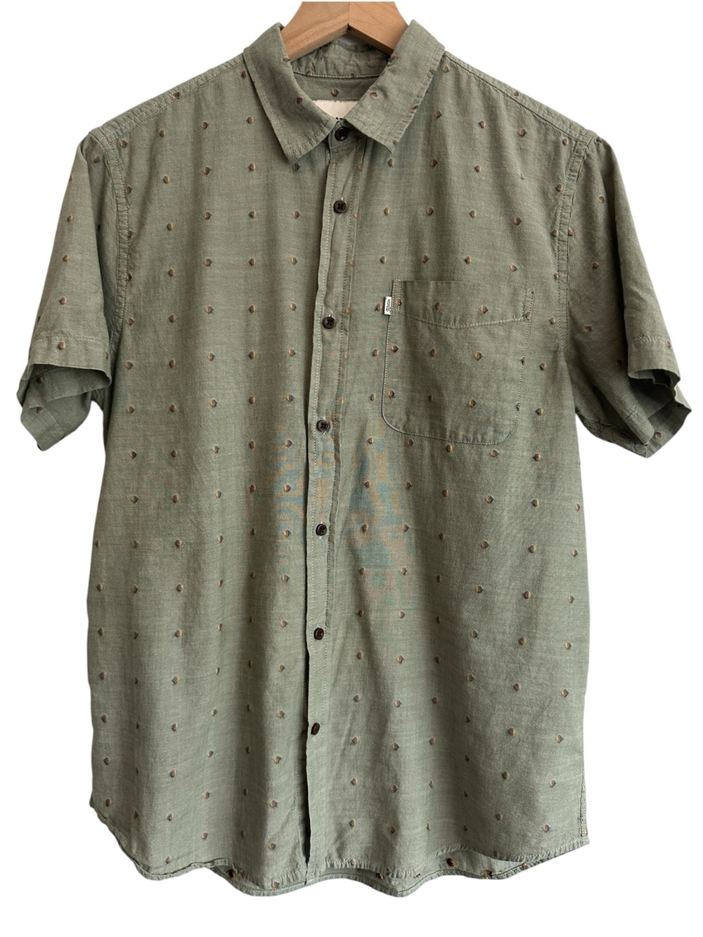 Katin Men Shirt Sleeve Button Down Surf Inspired Skater Classic Fit 100% Cotton